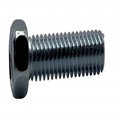 Suburban Bolt And Supply #10-24 x 3/8 in Slotted Hex Machine Screw, Zinc Plated Steel A0300120024HZ